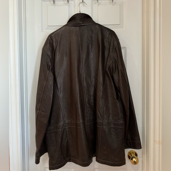 Classic Men’s Danier brown leather jacket New condition premium quality - Picture 2 of 2